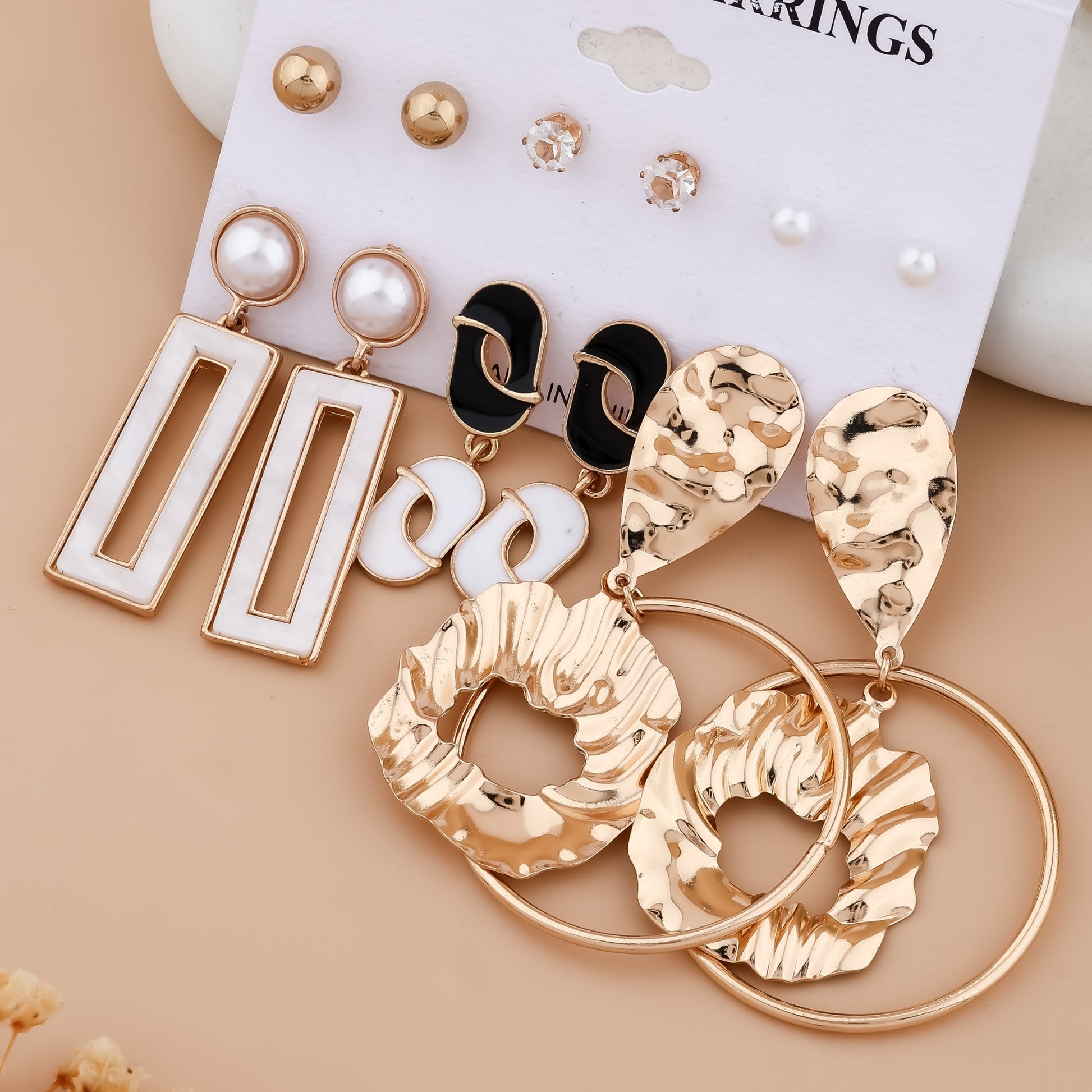 Modern Mix Earring Combo Set