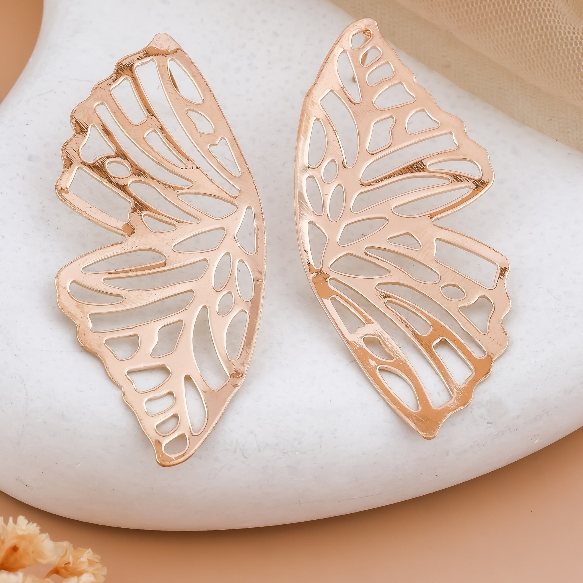 Butterfly Wing Cutout Earrings