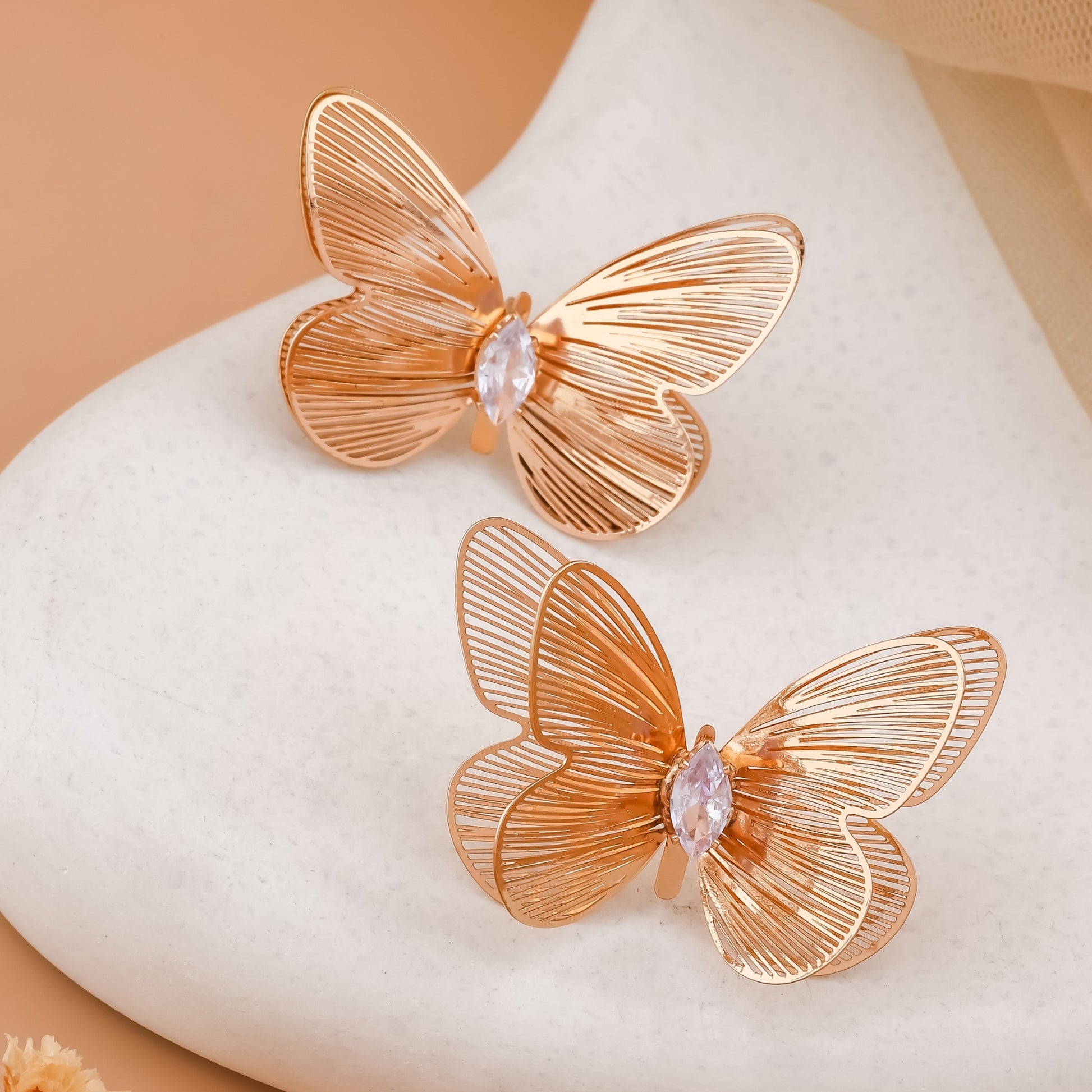 Elegant Butterfly Wire Earrings