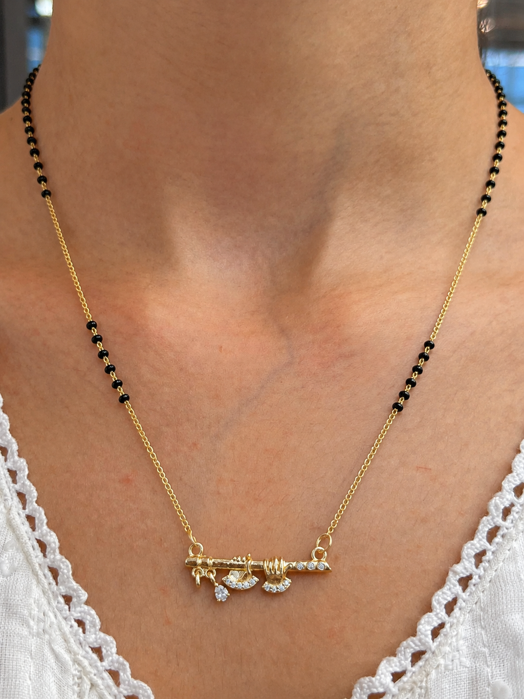 Traditional Flute Charm Mangalsutra