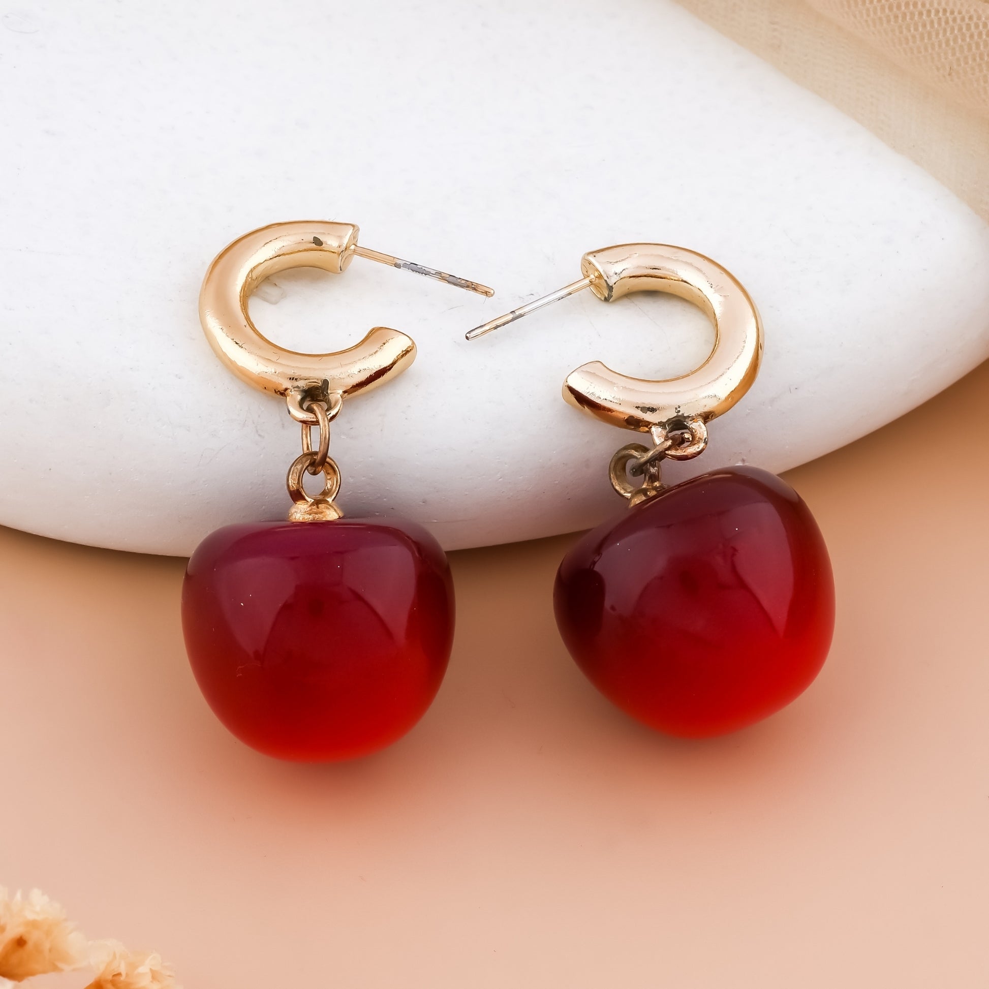 Cherry Drop Earrings