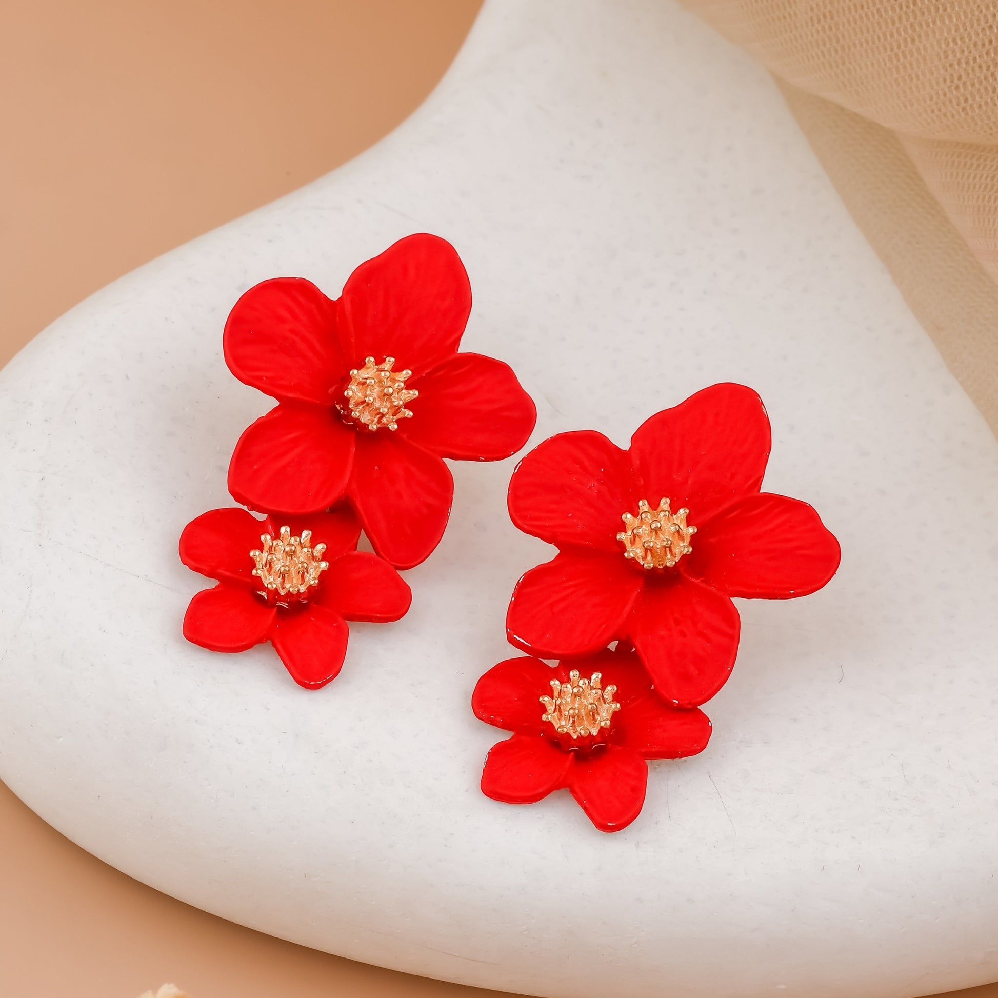 Matte Flower Earrings
