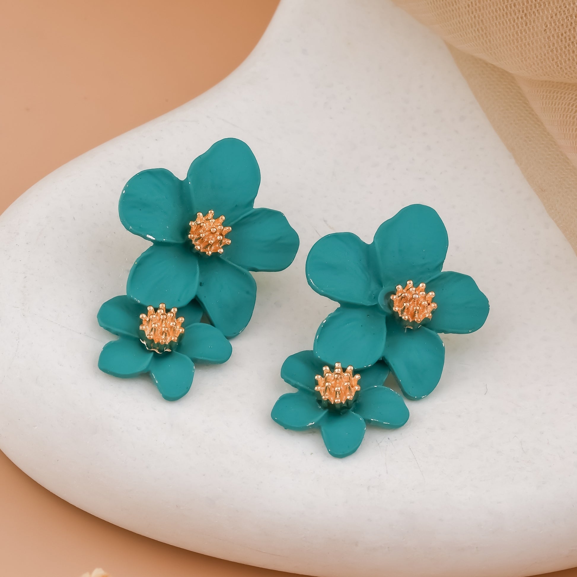 Matte Flower Earrings