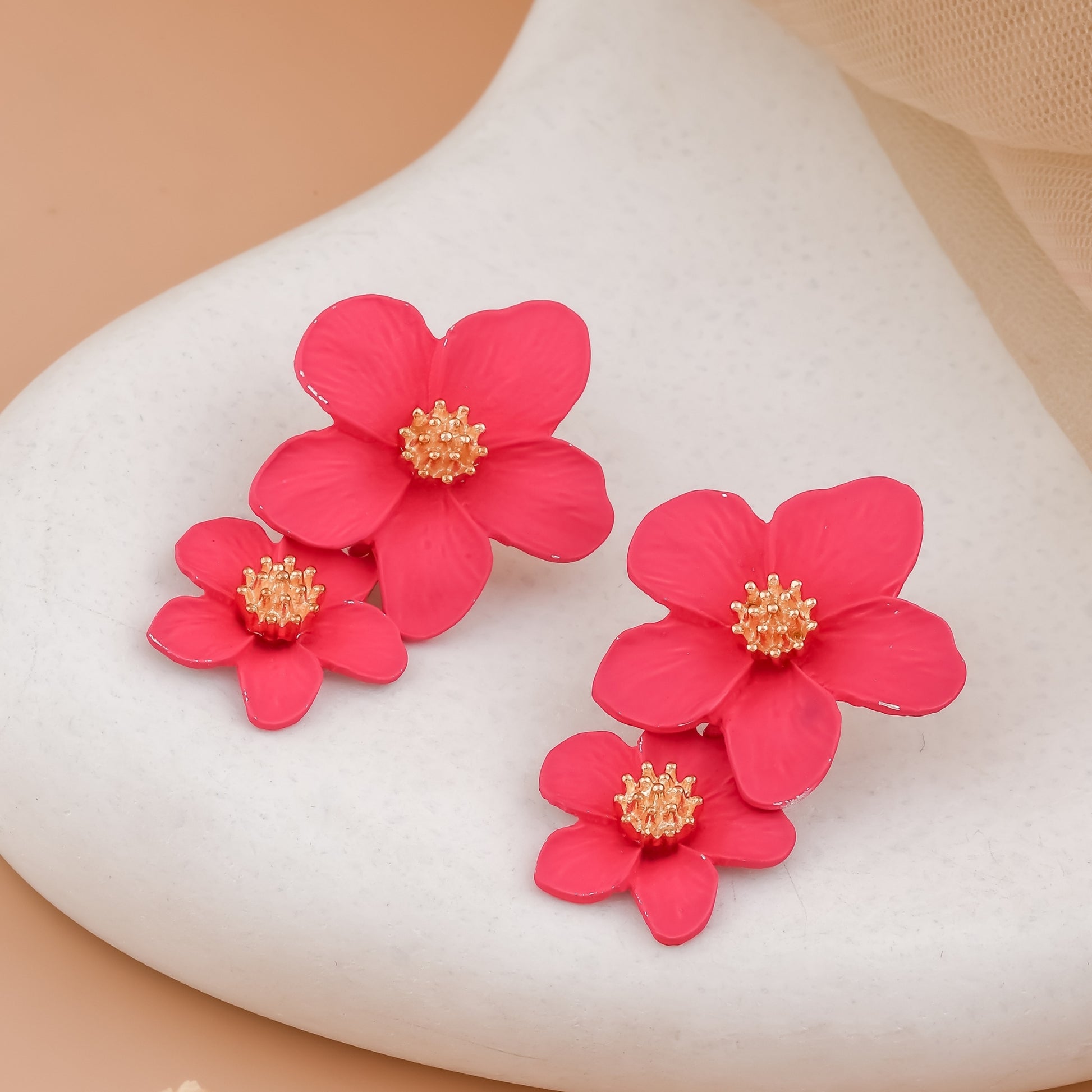 Matte Flower Earrings