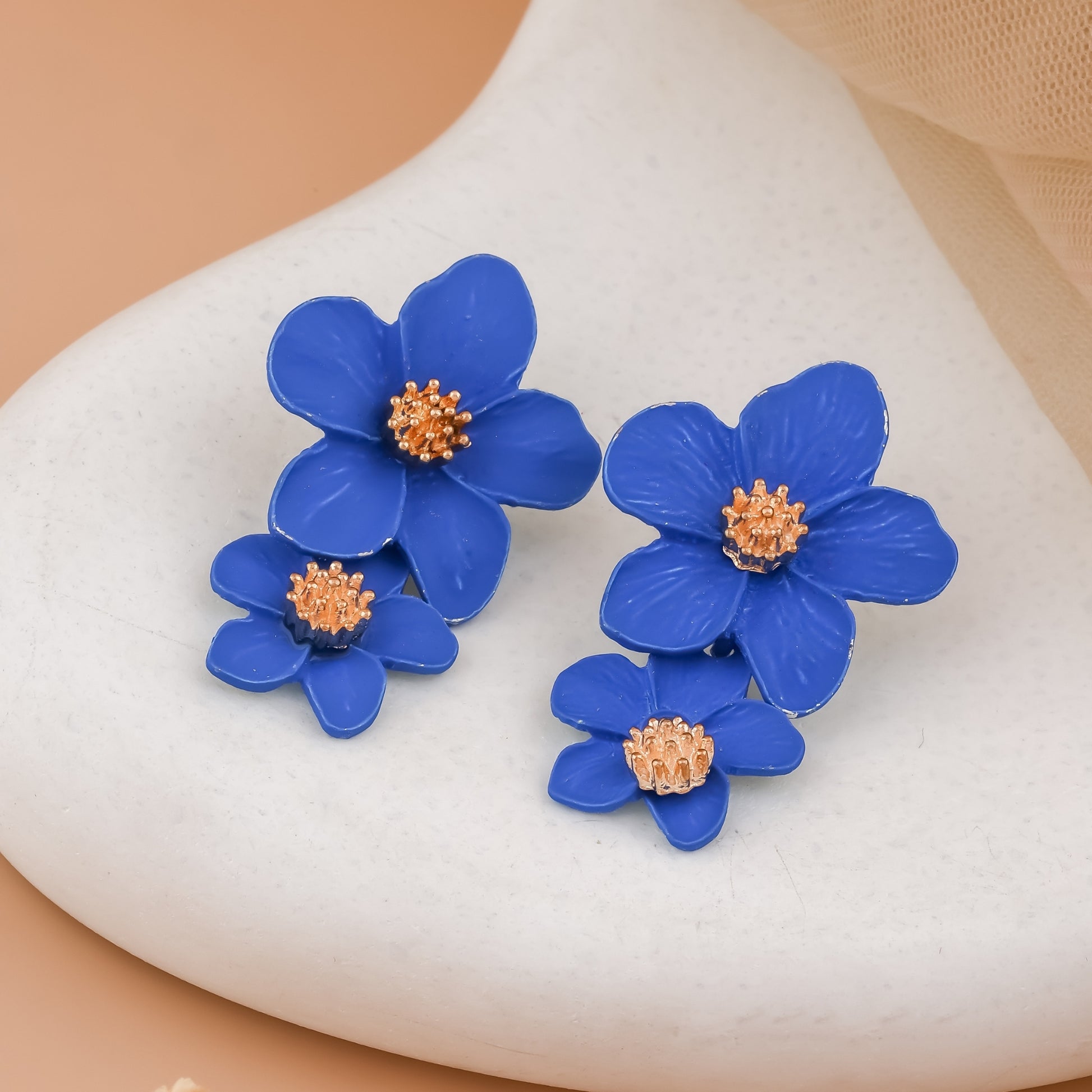 Matte Flower Earrings