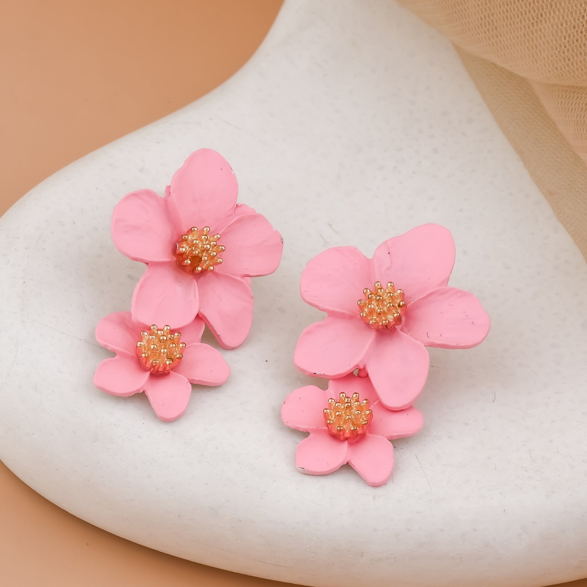 Matte Flower Earrings