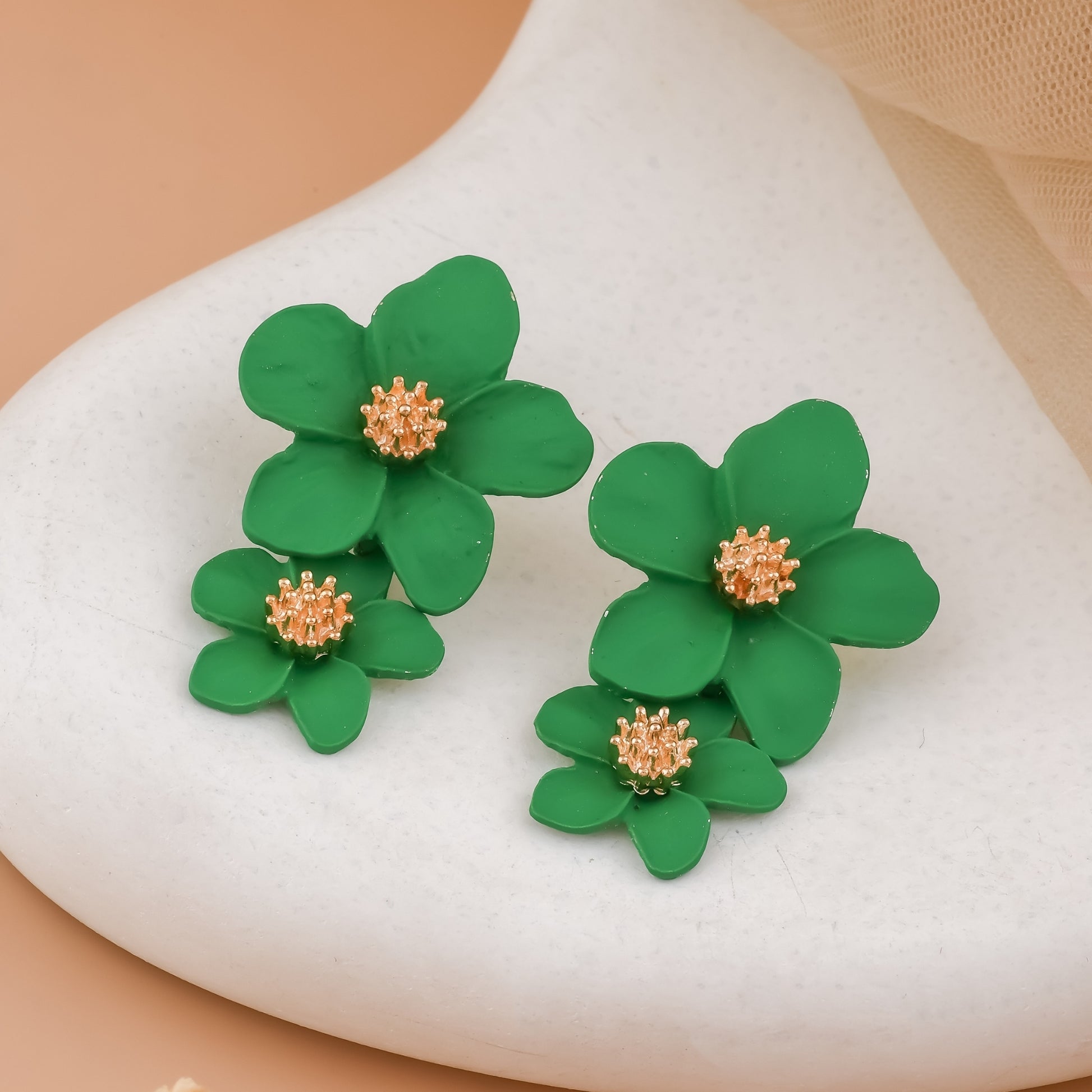 Matte Flower Earrings