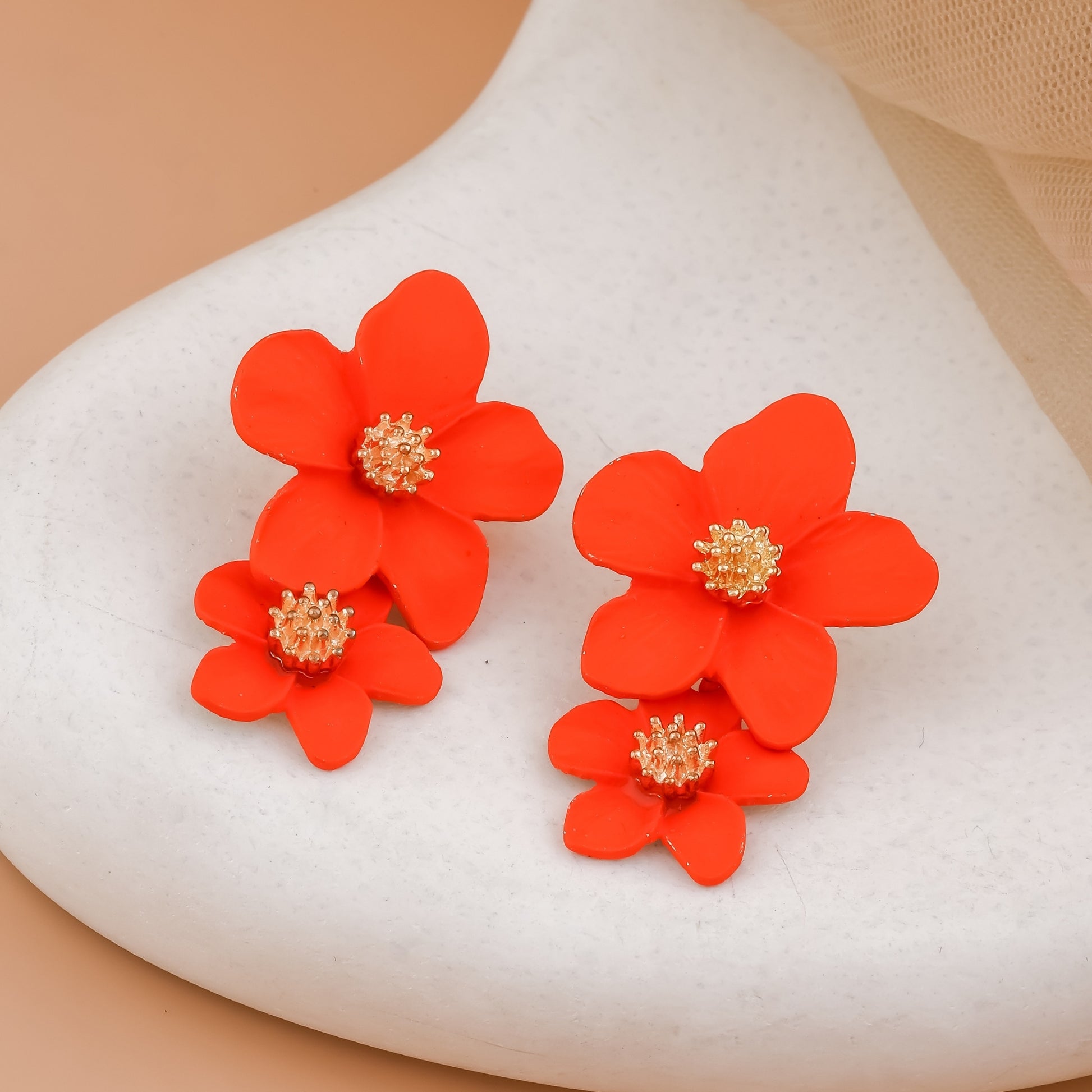 Matte Flower Earrings