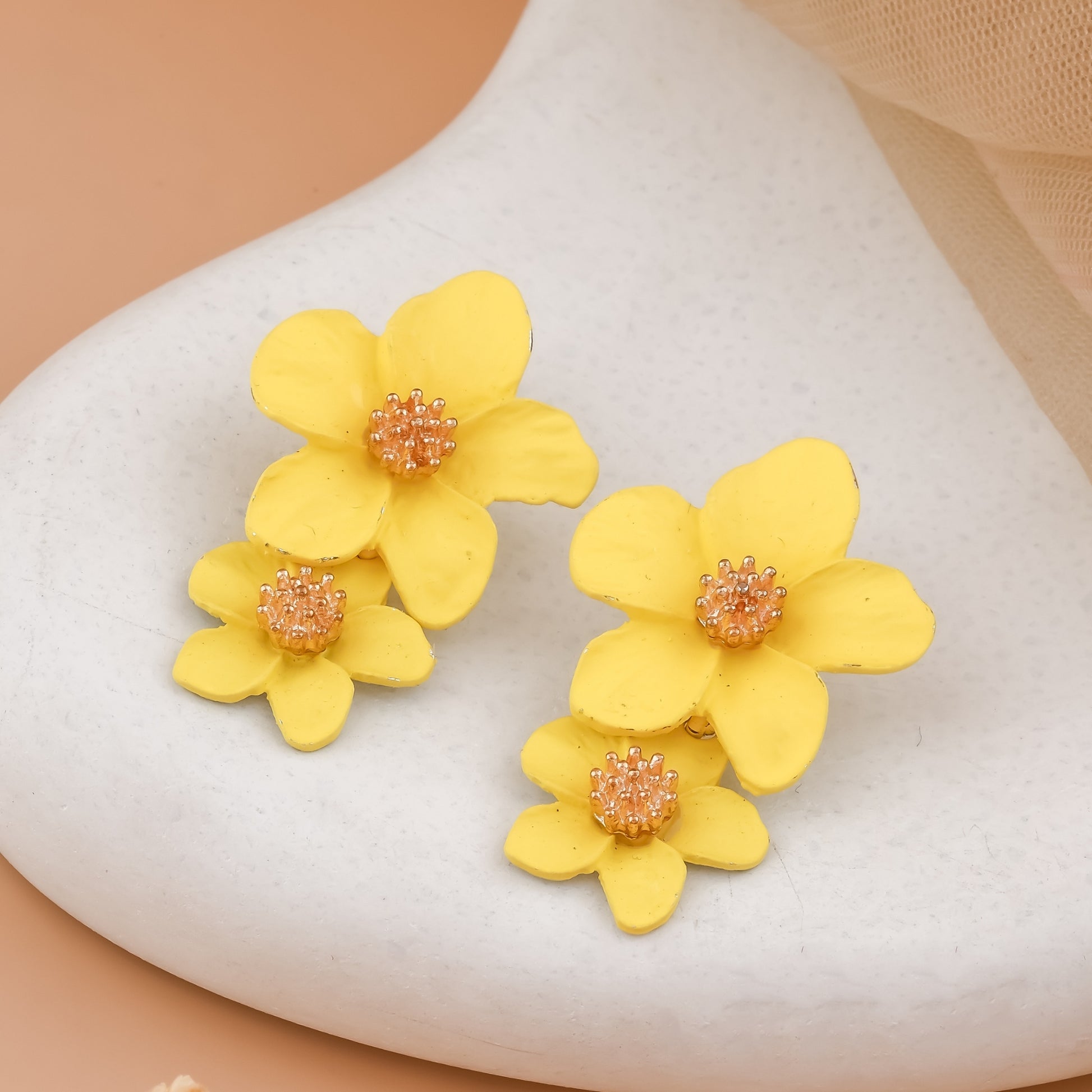 Matte Flower Earrings