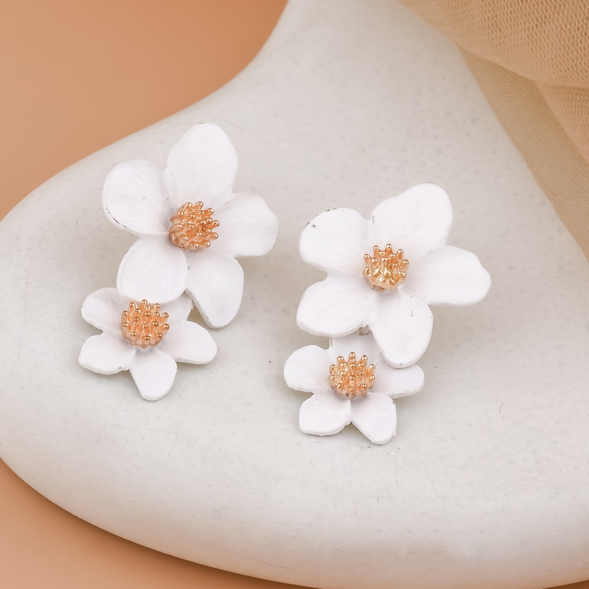Matte Flower Earrings