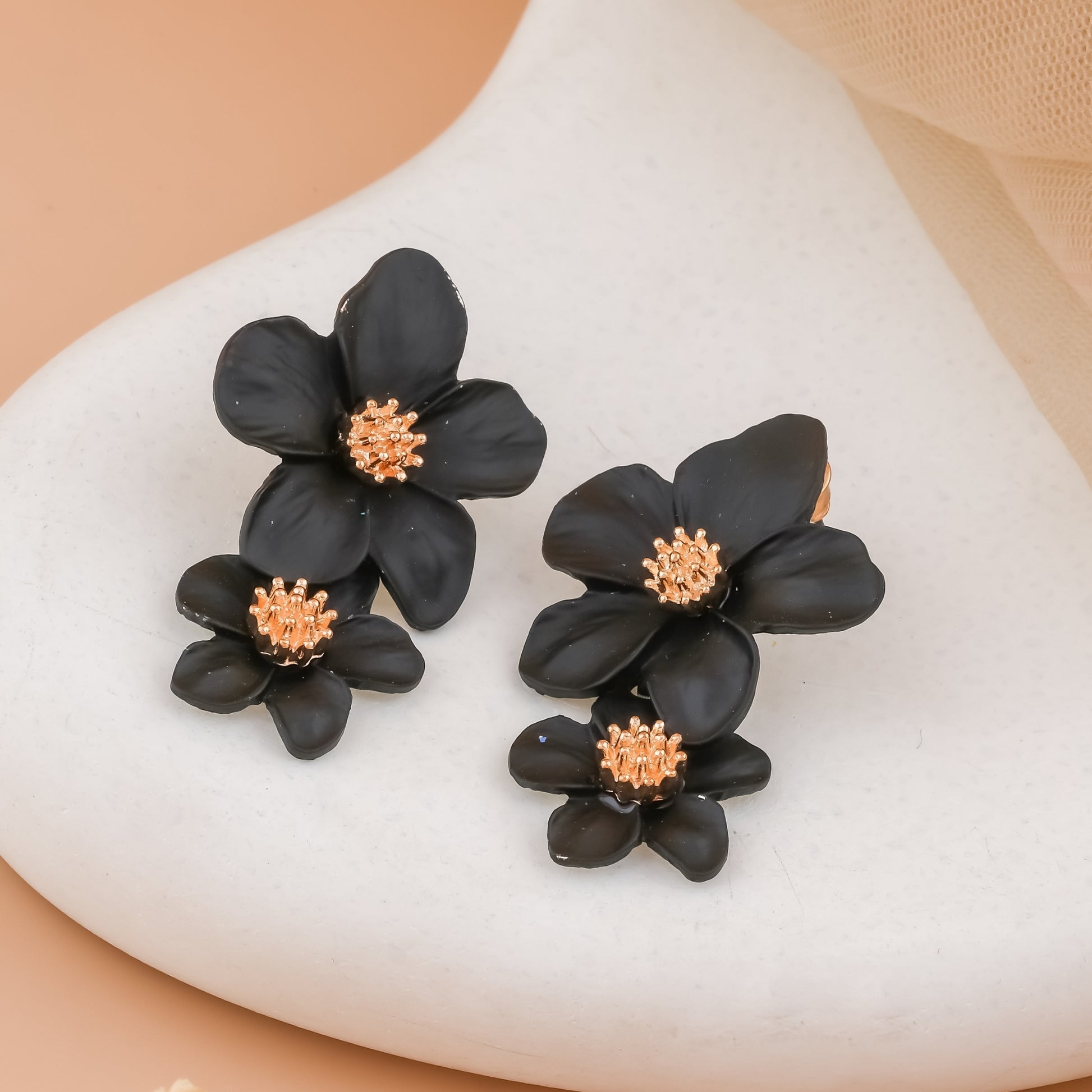 Matte Flower Earrings