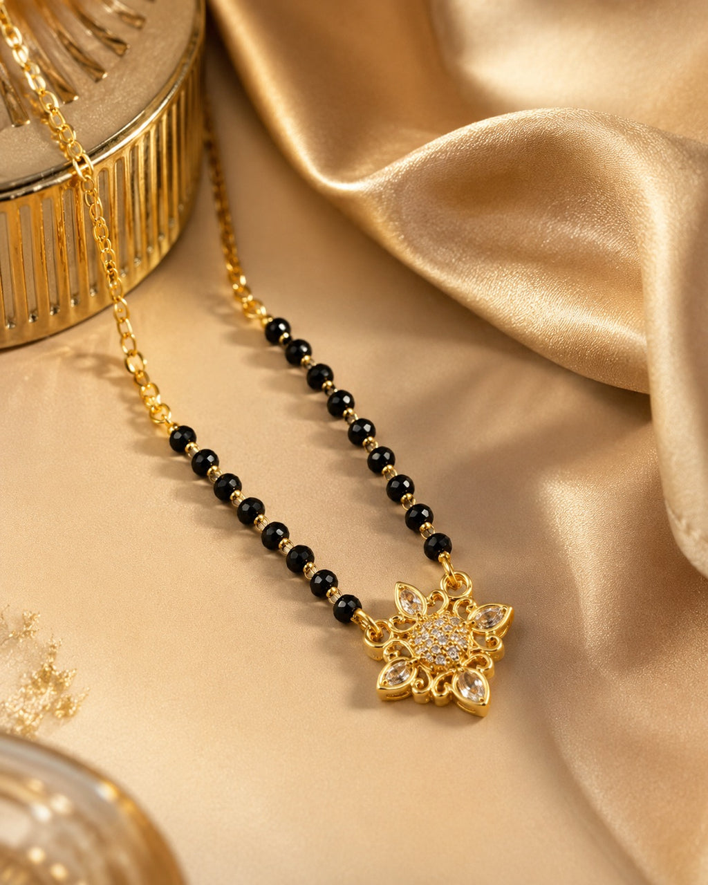Premium Floral Mangalsutra Necklace