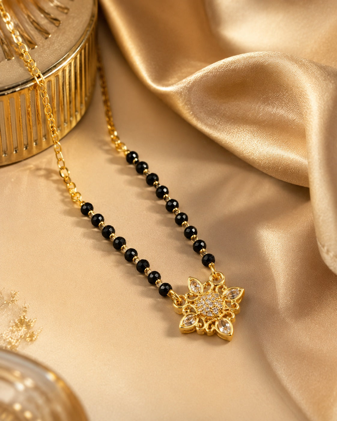 Premium Floral Mangalsutra Necklace