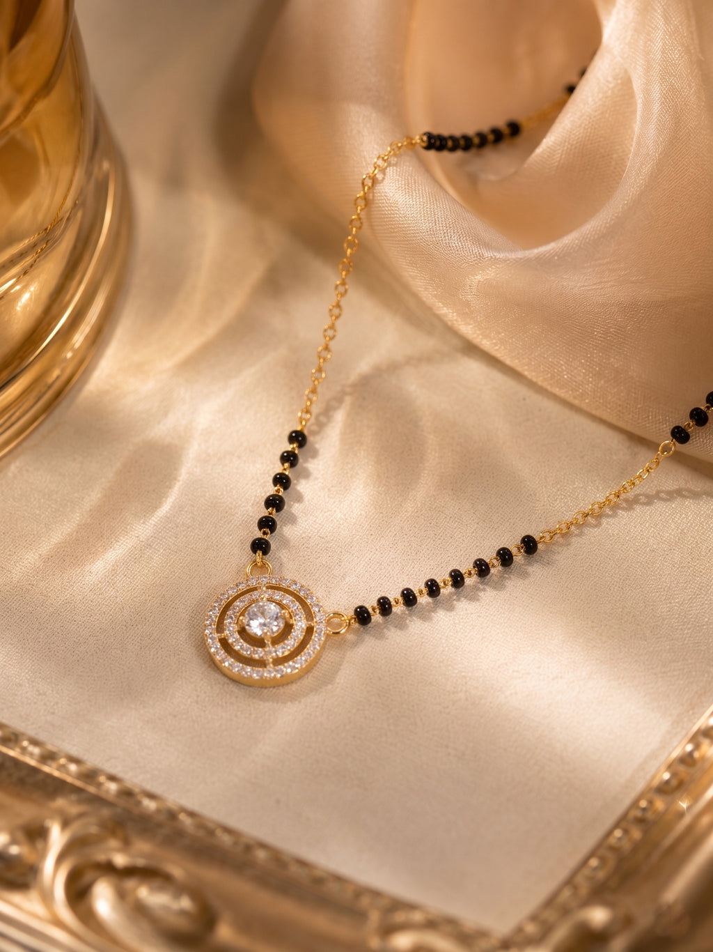 Eternal Sparkle Round Medallion Mangalsutra