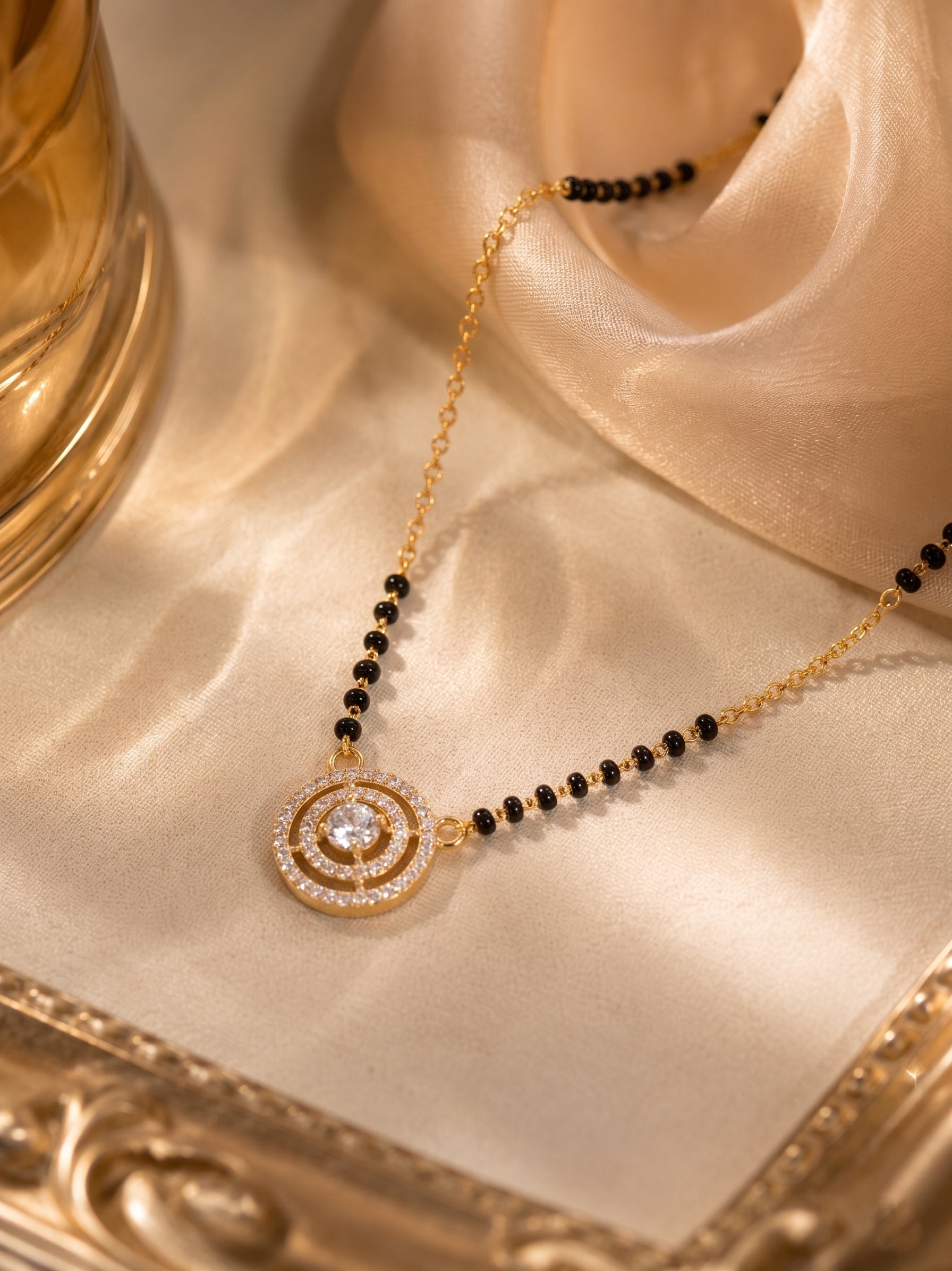 Eternal Sparkle Round Medallion Mangalsutra