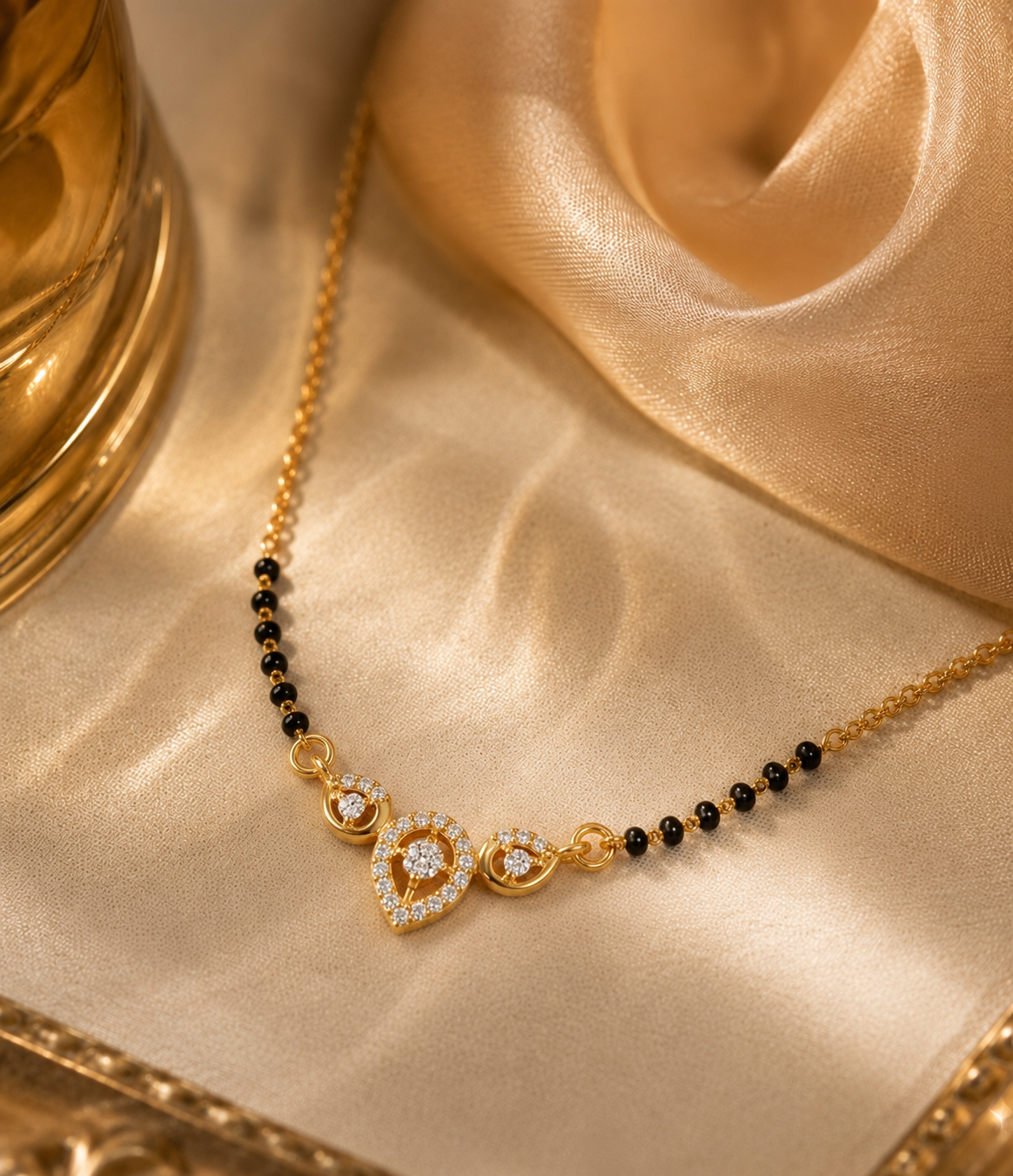 Golden Trio Sparkle Mangalsutra