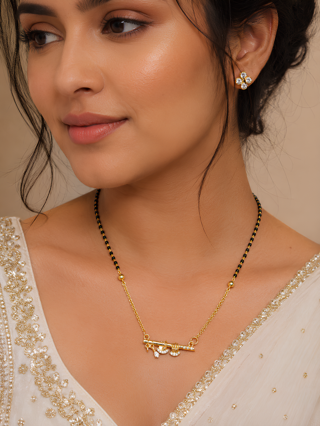 Traditional Flute Charm Mangalsutra