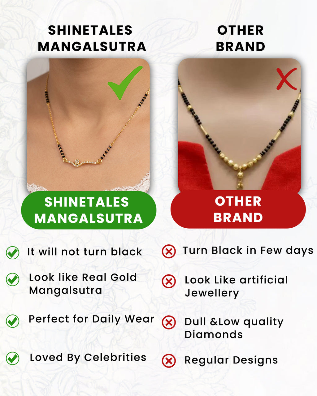 Elegant Gold-Plated Mangalsutra Necklace with Zircon Diamond Pendant