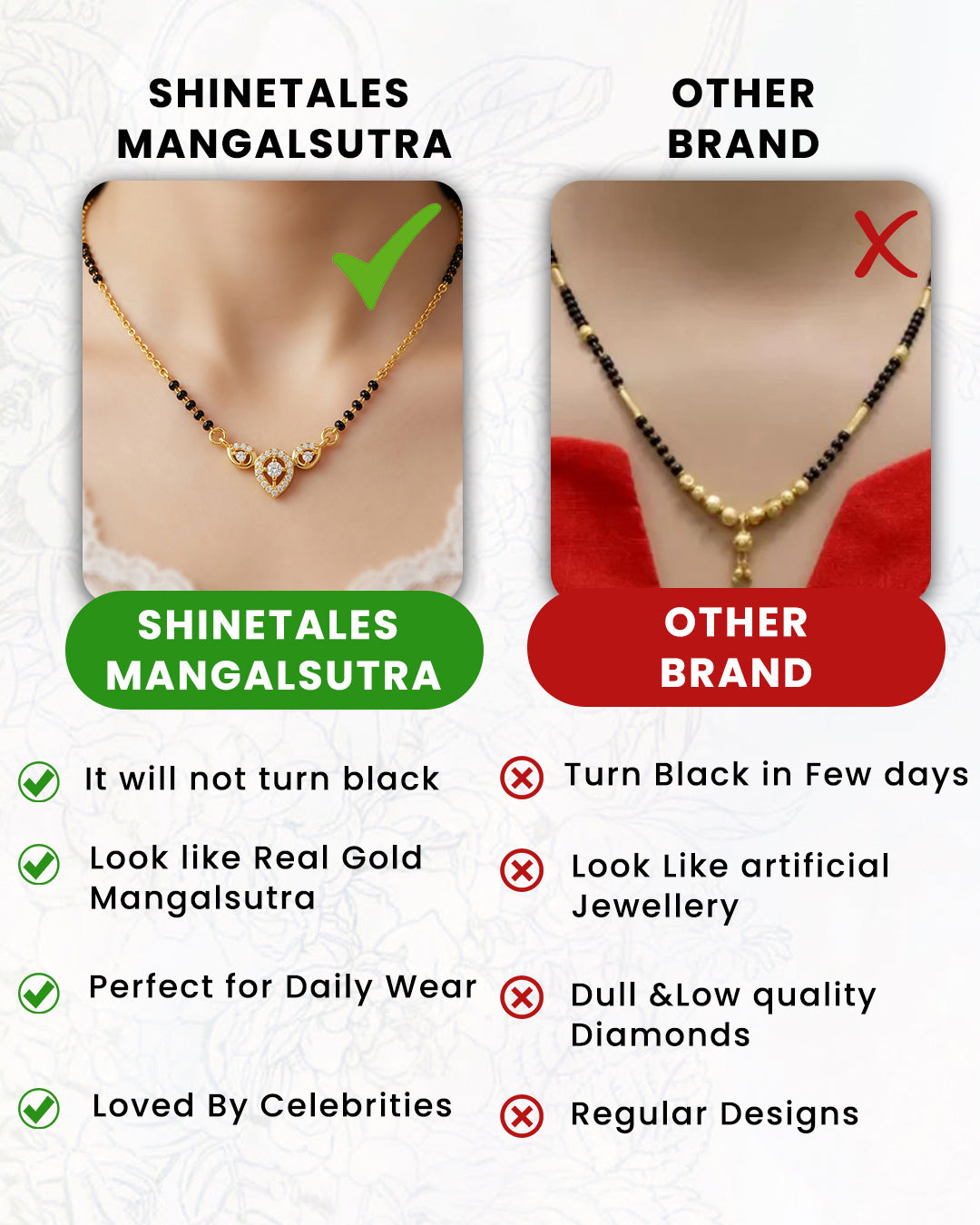 Golden Trio Sparkle Mangalsutra