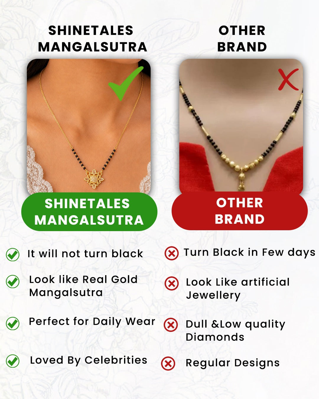 Premium Floral Mangalsutra Necklace