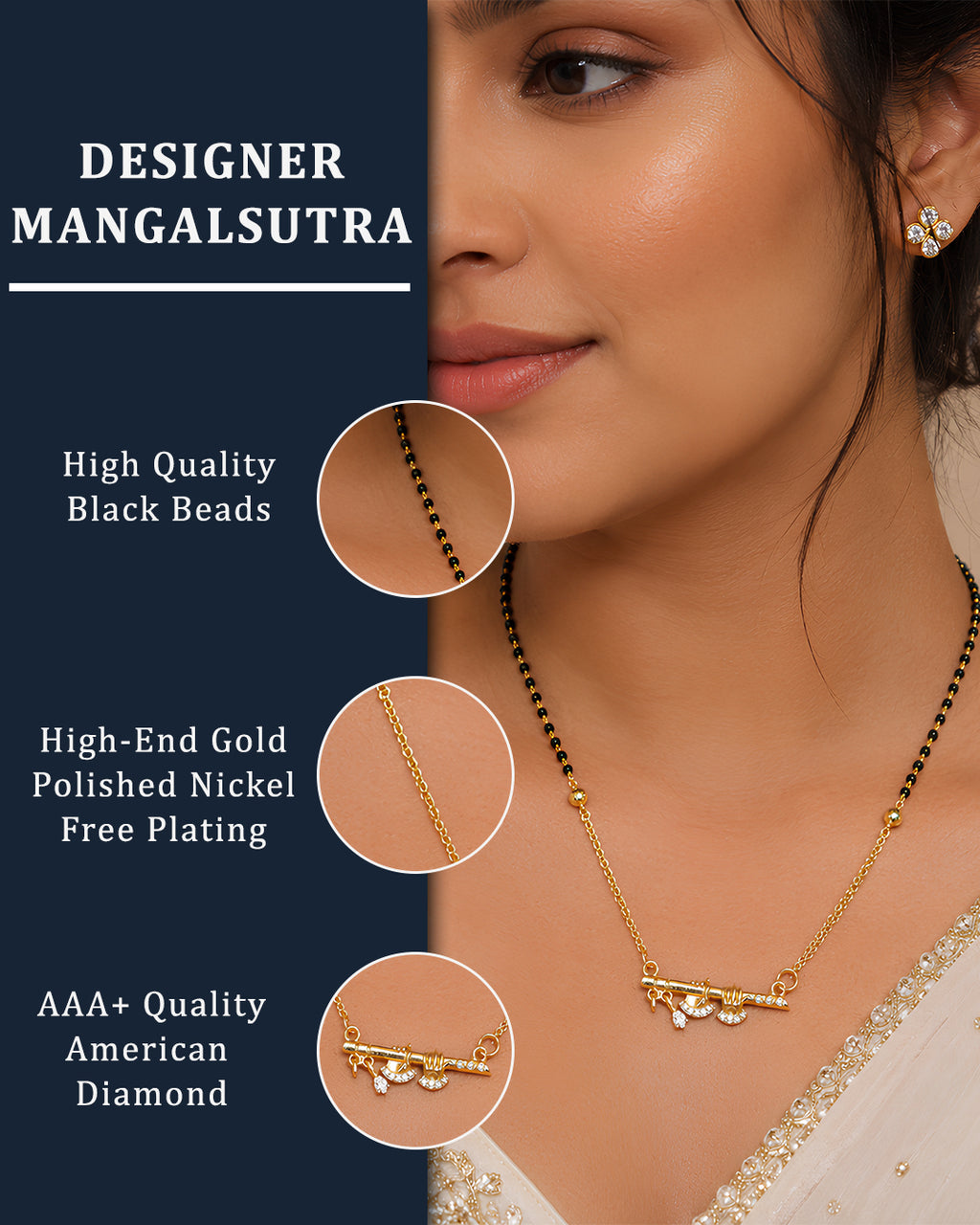 Traditional Flute Charm Mangalsutra