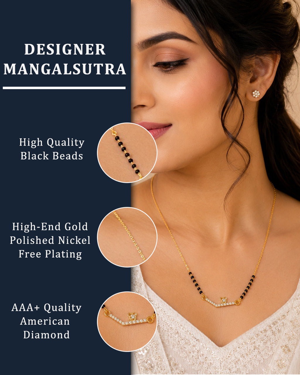 Radiant Wave Curved Mangalsutra