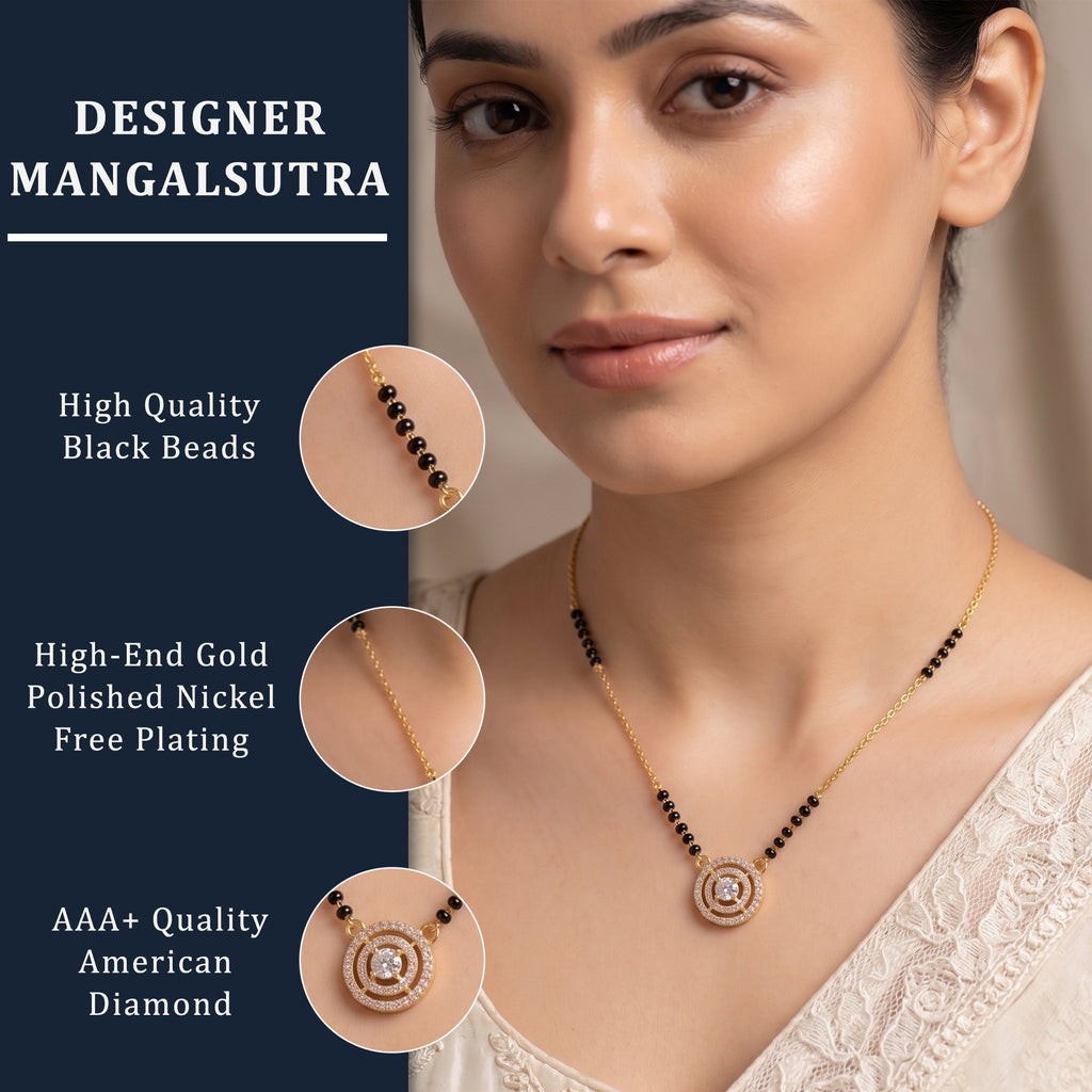 Eternal Sparkle Round Medallion Mangalsutra