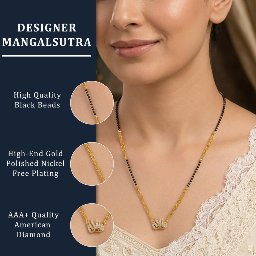 Majestic Flame-Inspired Mangalsutra