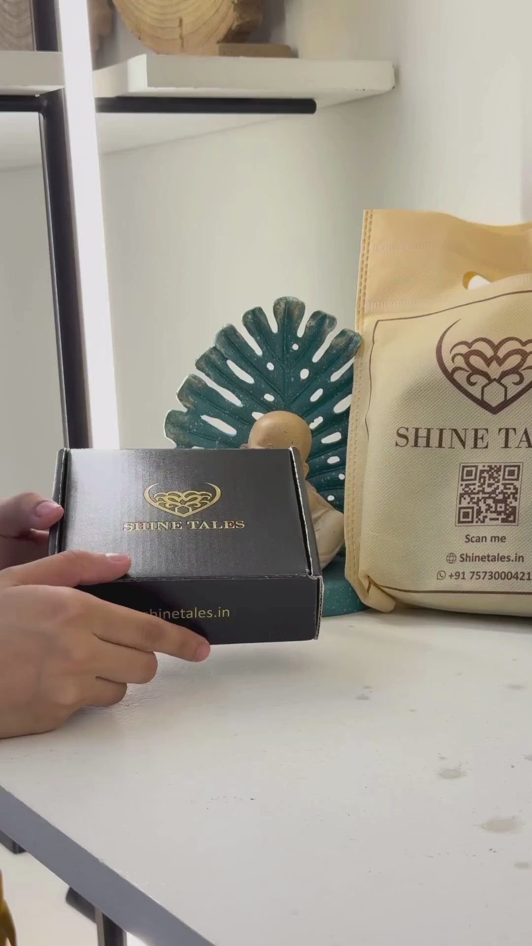 Marble Square Stud Earrings